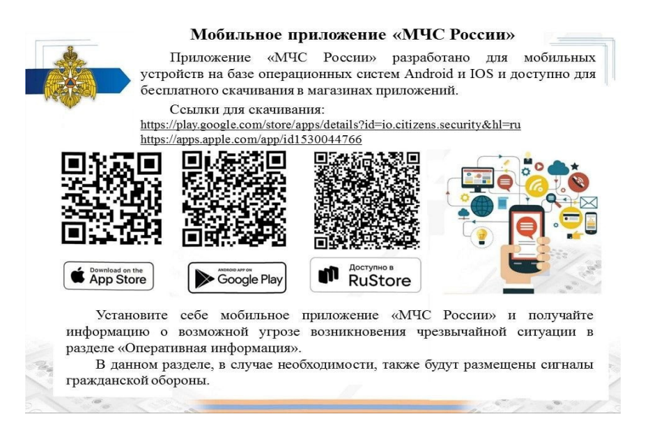 Мобильное приложение МЧС России